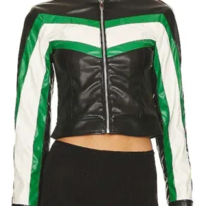 School Spirits S03 Rainbow Wedell Black Leather Jacket