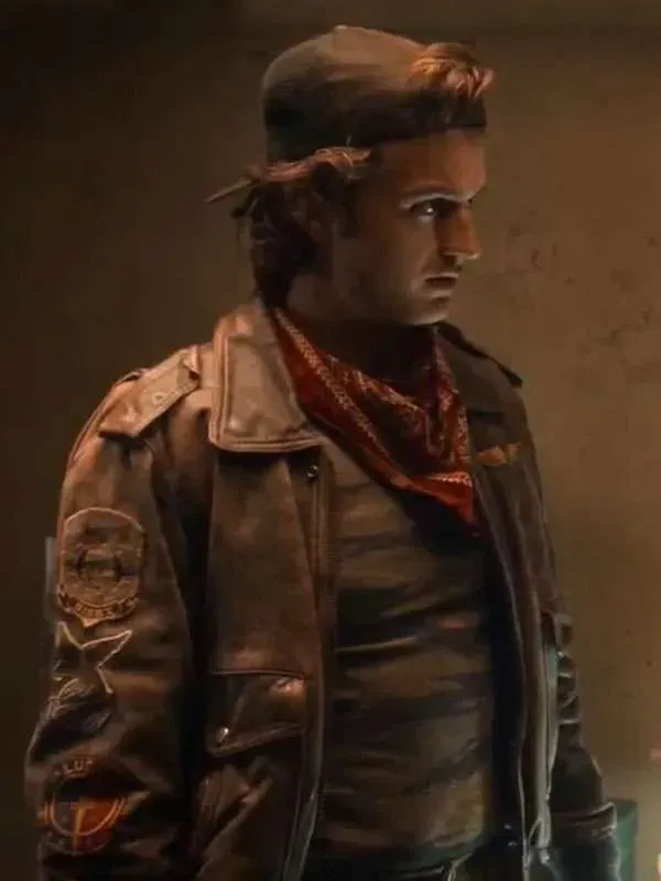 Stranger Things S05 Steve Harrington Leather Jacket