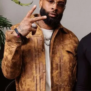 Super Bowl LX Odell Beckham Jr. Leather Jacket