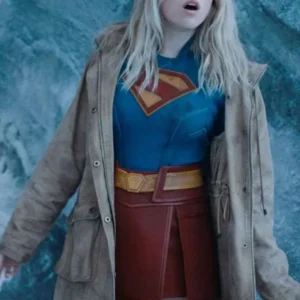 Supergirl Kara Zor-El Brown Cotton Jacket
