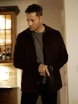 Justin Hartley Tracker Season 3 Maroon Jacket