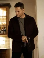 Justin Hartley Tracker Season 3 Maroon Jacket