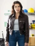 Sofia Pernas Tracker Season 3 Leather Jacket
