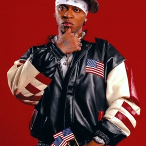 Txyy USA Flag Leather Jacket