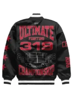 UFC 319 Windy City Chicago Black Varsity Jacket