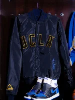 Union LA x Air Jordan 1 UCLA Bruins Black Satin Jacket