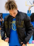 Union LA x Air Jordan 1 UCLA Bruins Black Satin Jacket