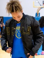 Union LA x Air Jordan 1 UCLA Bruins Black Satin Jacket