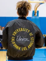 Union LA x Air Jordan 1 UCLA Bruins Black Satin Jacket