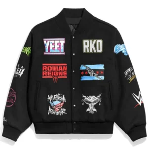 WWE 2026 Superstar Logos Varsity Jacket
