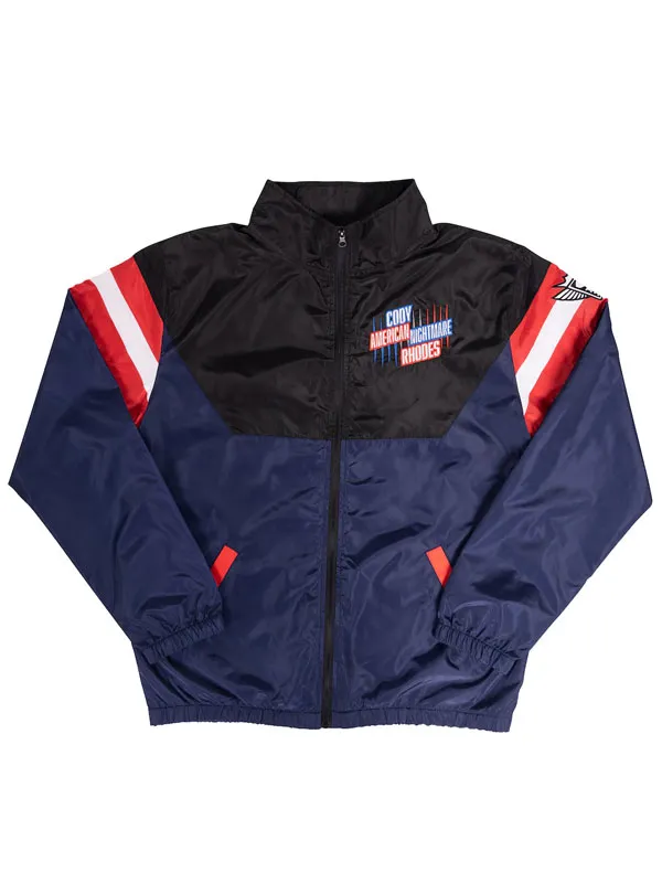 WWE Cody Rhodes Neon Nightmare Windbreaker Jacket WWE Cody Rhodes Neon Nightmare Windbreaker Jacket