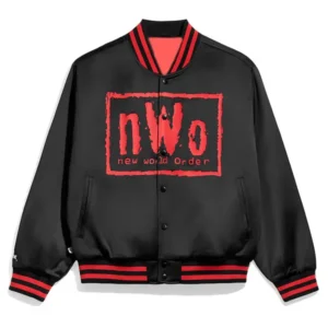 WWE NWO Wolfpac Black Satin Jacket
