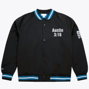WWE Steve Austin 3:16 Day Black Satin Jacket