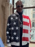 Winter Olympics 2026 Snoop Dogg USA Flag Leather Jacket