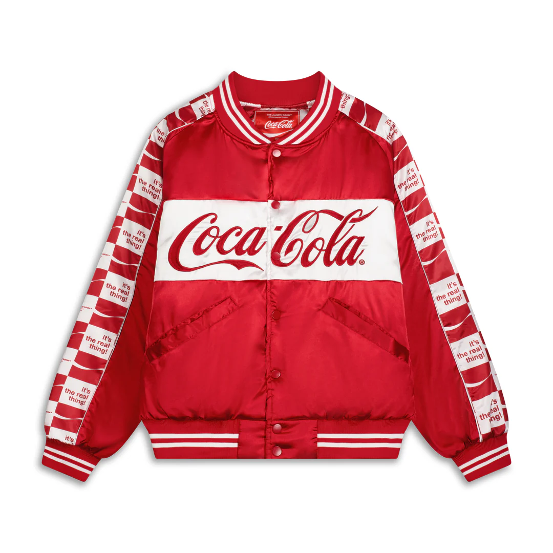 Team Coca-Cola Stadium Jacket Red Black White Team Coca-Cola Stadium Jacket Red Black White